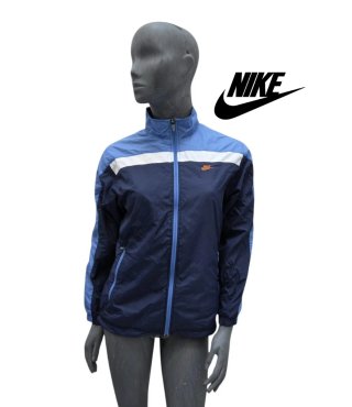 Cortavientos Nike Mujer Talla L Azul Vintage