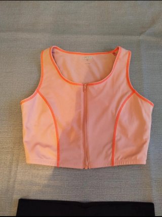 Top Guess Rosa con Cremallera Talla M