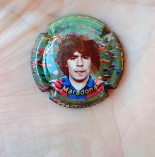 Chapa de Cava Maradona FC Barcelona