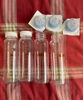 Biberones NUK de Cristal (4 unidades)
