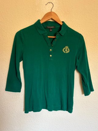 Polo Lauren Ralph Lauren Verde Talla M