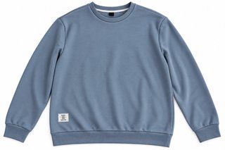Sudadera Básica Azul Grisácea