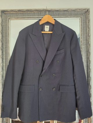 Blazer Zara Azul  Talla 50