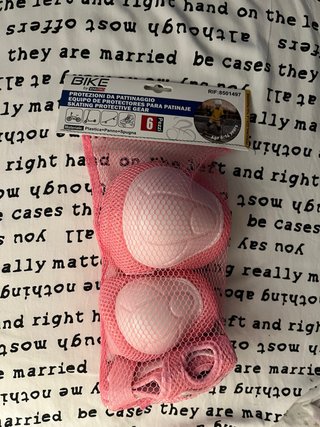 Set de 6 Protecciones Patinaje Infantil Rosa