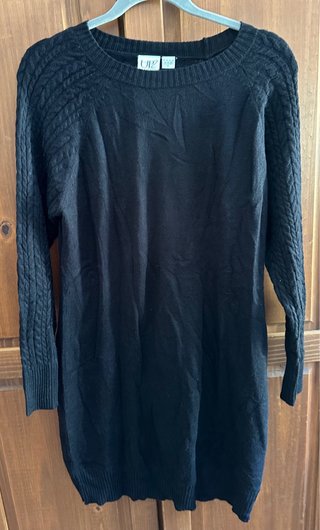 Vestido de punto negro UP2 Talla L