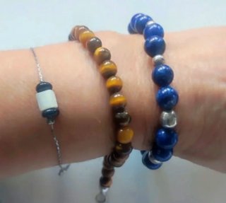 Pulseras de Plata y Piedras Naturales