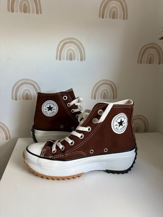 Zapatillas Converse Plataforma Marrones Talla 38