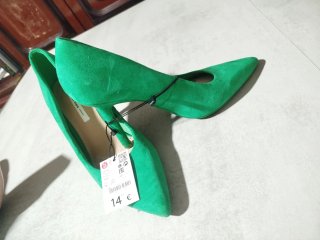 Zapatos de tacón verdes