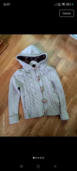 Cardigan con capucha Bershka Talla S
