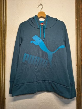 Sudadera PUMA Azul con Logo Grande