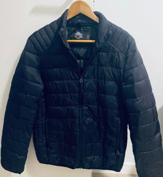 Chaqueta Acolchada Negra MAN Talla S