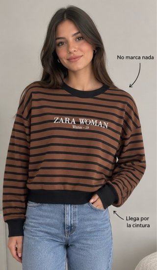 Sudadera Zara a rayas