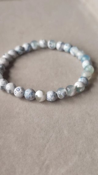 Pulsera de Ágata Dragón y Ónix 6mm