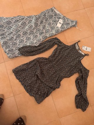 Lote de 2 vestidos y 1 falda