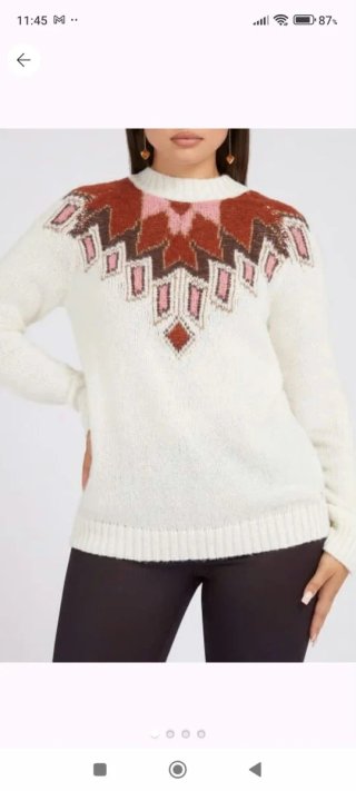Jersey Guess Blanco con Estampado