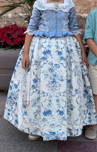Traje de fallera para niña 5-8 años aprox.
