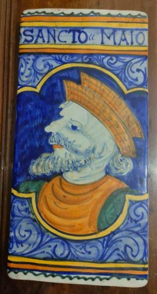 Mattonella in ceramica di Castelli Sancto Maio