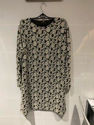 Vestido elegante blanco talla XL