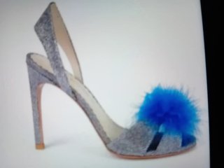 Sandalias de tacón con detalle de pompón Acerina C