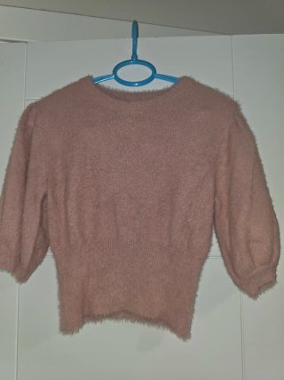 Jersey Rosa Manga Corta Zara Talla M