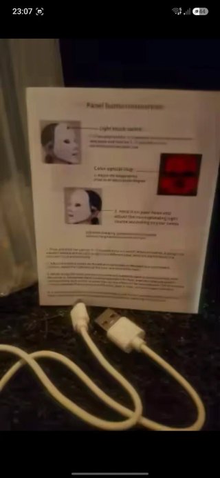 Mascarilla LED Facial Recargable