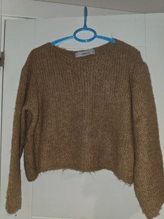 Jersey de lana Zara marrón talla S