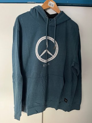 Sudadera con capucha azul