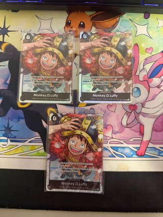 3 Cartas Monkey D. Luffy One Piece TCG