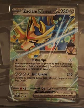 Carta Pokémon Jumbo Zacian EX SVP 193