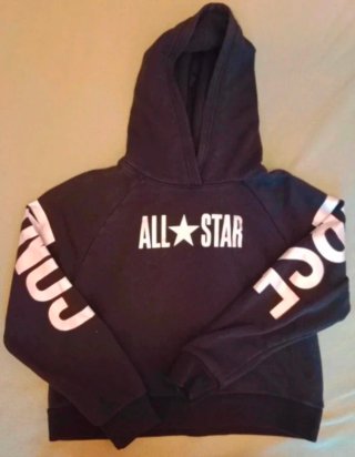 Felpa con cappuccio All Star nera
