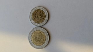 Monedas de 5 y 2 Soles de Perú