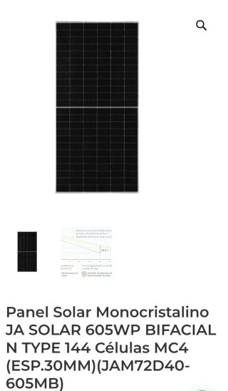 Panel Solar JA Solar 605W Bifacial N-Type