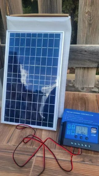 Kit solar carga batería placa y regulador