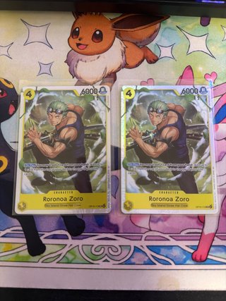 2 Cartas Roronoa Zoro One Piece TCG