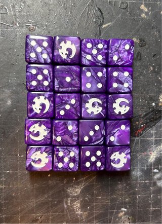 Set de 20 Dados Culto Genestealer