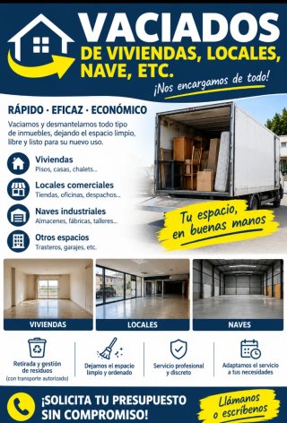 Servicios de vaciados
