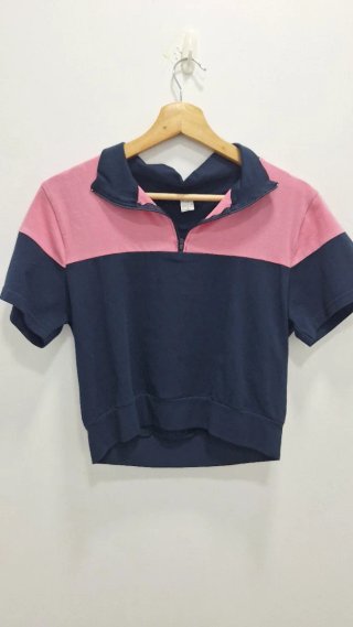 Crop top Retro/Vintage. Sudadera corta de mujer
