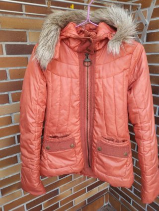 Cazadora Acolchada Naranja Talla S