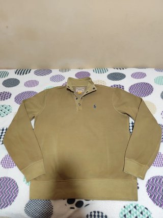 Sudadera Ralph Lauren Cuello Alto Beige Talla S