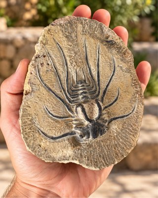 Fósil de Trilobite Espinoso de Marruecos