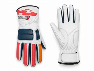 Guantes T-S De Moto Garibaldi Blancos
