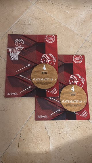 libro matemáticas anaya 4 eso, pack