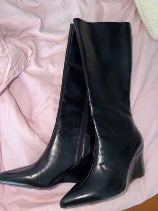 Botas Altas Negras con Tacón