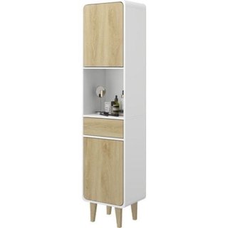 Mueble baño SIN USAR blanco-roble Vicco 40x161x30