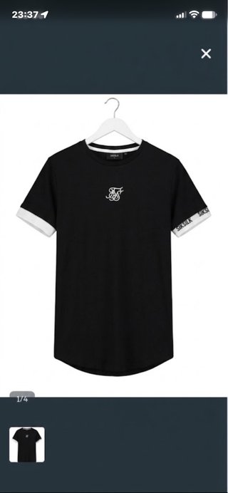 Camiseta SikSilk Negra Talla M