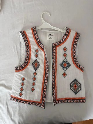 Chaleco Niña Muñeca Brava Blanco Talla S