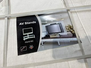 MESA CRISTAL CON SOPORTE TV - 50 PULGADAS 75KG