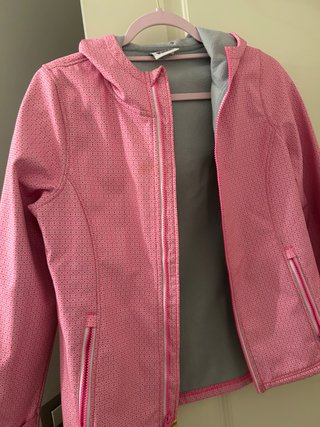 Cortavientos Impermeable Rosa