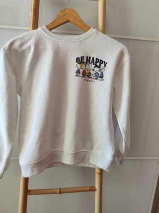 Sudadera Blanca Snoopy Peanuts