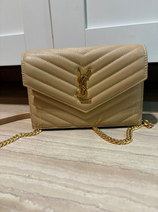 Bolso Yves Saint Laurent (YSL) Beige